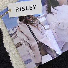 画像9: 《2023-24AW》【RISLEY】リズレー/リズレイ/リバーシブル/バイカラー/パイピング/ウール混/フーディ/フェイクムートン/ミディアム丈/ボア/コート/ベスト/ジレ/春秋冬《レディース》 (9)