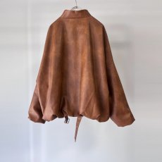 画像4: 【予約商品】《納期：9月中》【 MARGAUX VINTAGE 】 マルゴーヴィンテージ FAKE LEATHER JACKET フェイクレザー ジャケット レディース  (4)