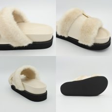 画像6: 【 ATELIER BRUGGE 】 アトリエブルージュ FUR BELTED SANDALS ファー ベルテッド サンダル エコファー 春秋冬 レディース  (6)