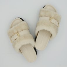 画像5: 【 ATELIER BRUGGE 】 アトリエブルージュ FUR BELTED SANDALS ファー ベルテッド サンダル エコファー 春秋冬 レディース  (5)