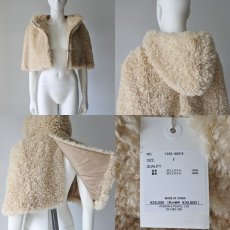 画像6: 【 YENN 】 イエン CURL FUR CAPE エコファー エコムートン フーディー ケープ 春秋冬 レディース  (6)