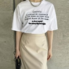 画像7: 《50％OFF》【 anana 】 アナナ 日本製 GRACEFUL ぼかしロゴ カットソー Tシャツ 春夏秋 レディース  (7)