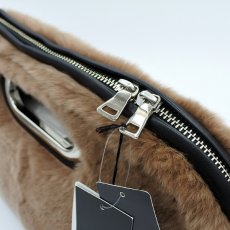 画像4: 【 TAKAGI MINK 】 高木ミンク 日本製 レッキス 毛皮 羊革 レザー クラッチバッグ BAG 春秋冬 レディース  (4)