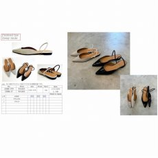 画像1: 【予約商品】《納期：2025年2月末〜3月中旬》【 ATELIER BRUGGE 】アトリエブルージュ 日本製 POINTED TOE 2WAY MULE 日本製 リネン 牛革 ミュール 春夏秋 レディース  (1)