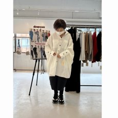 画像2: 【予約商品】《納期：2025年1月》【 MARGAUX VINTAGE 】 マルゴーヴィンテージ OVERTUNIC LENGTH SHIRT オーバーチュニック シャツ 春秋冬 レディース  (2)