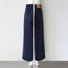 画像5: 【 MARGAUX VINTAGE 】 マルゴーヴィンテージ ストレッチ ダブル釦 アシンメトリー ダブルラップ コーデュロイ ワイド パンツ 春秋冬 レディース  (5)