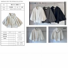 画像1: 【予約商品】《納期：2025年1月》【 MARGAUX VINTAGE 】 マルゴーヴィンテージ BALLOON SLIEEVES ZIP HOODIE バルーンスリーブ スウェット ジップ パーカー 春秋 レディース  (1)