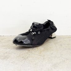 画像1: 【予約商品】《納期：25年7月10日頃》【 MAISON MAVERICK PRESENTS 】 メゾン マヴェリック プレゼンツ  Punk Ballet Slip-on Heels 走れるパンプス ニット 4cmヒール バレーシューズ オールシーズン レディース  (1)