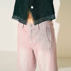 画像4: 【予約商品】《納期：2025年5月上旬〜中旬頃》【 YENN 】 イエン KNEE TUCK DENIM PT カーブ カービー コクーン デニム オールシーズン レディース  (4)