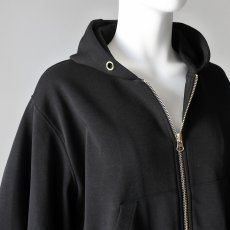 画像2: 【 MARGAUX VINTAGE 】 マルゴーヴィンテージ BALLOON SLIEEVES ZIP HOODIE バルーンスリーブ スウェット ジップ パーカー 春秋 レディース  (2)