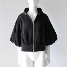 画像1: 【 MARGAUX VINTAGE 】 マルゴーヴィンテージ BALLOON SLIEEVES ZIP HOODIE バルーンスリーブ スウェット ジップ パーカー 春秋 レディース  (1)