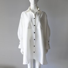 画像1: 【 MARGAUX VINTAGE 】 マルゴーヴィンテージ OVERTUNIC LENGTH SHIRT オーバーチュニック シャツ コート 春秋冬 レディース  (1)