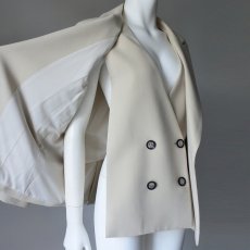 画像3: 【 RISLEY 】 リズレー リズレイ Tailor collar shoulder jacket 2way 肩掛け ピークドラペル センターベンツ ジャケット 春秋冬 レディース  (3)