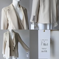 画像6: 【 RISLEY 】 リズレー リズレイ Tailor collar shoulder jacket 2way 肩掛け ピークドラペル センターベンツ ジャケット 春秋冬 レディース  (6)