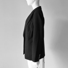 画像4: 【 RISLEY 】 リズレー リズレイ Tailor collar shoulder jacket 2way 肩掛け ピークドラペル センターベンツ ジャケット 春秋冬 レディース  (4)