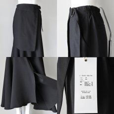 画像6: 《セットアップ対応》【 RISLEY 】 リズレー リズレイ Wrapped skirt ラップ風 アシンメトリー マーメード スカート 春秋冬 レディース  (6)