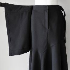 画像2: 《セットアップ対応》【 RISLEY 】 リズレー リズレイ Wrapped skirt ラップ風 アシンメトリー マーメード スカート 春秋冬 レディース  (2)