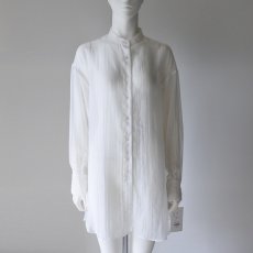 画像1: 【 CLOCHE 】 クロッシェ クロシェ ゆったりシルエット シアー ロング シャツ ブラウス 春夏秋 レディース  (1)