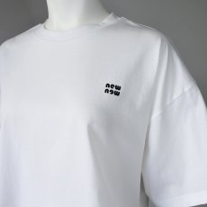 画像2: 【 anana 】 アナナ 日本製 フロッキー ロゴ ロップド丈 カットソー Tシャツ 春夏秋 レディース  (2)