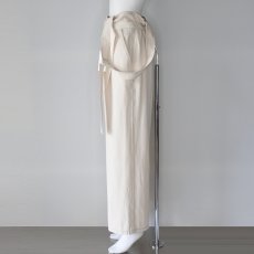 画像3: 【 Lallia Mu 】 ラリアムー ショルダーベルト ラップ サロペット 生成り デニム パンツ 春夏秋 レディース  (3)