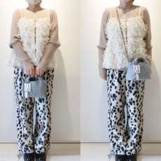 画像7: 【 motte 】 モッテ 手編み メッシュ イントレチャート デニム ショルダー ミニ バッグ オールシーズン レディース  (7)