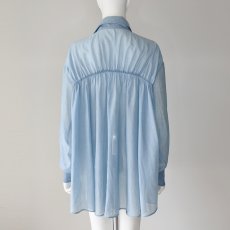 画像5: 【 NUS 】 ヌース ゆったりシルエット ガーゼ 袖リブ シャンブレー デニム シャツ 春夏秋 レディース  春夏秋 レディース  (5)