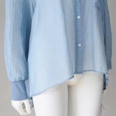 画像3: 【 NUS 】 ヌース ゆったりシルエット ガーゼ 袖リブ シャンブレー デニム シャツ 春夏秋 レディース  春夏秋 レディース  (3)