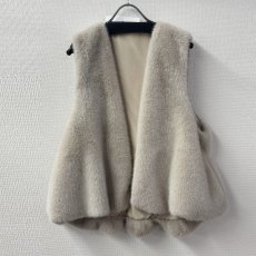 画像4: 【予約商品】《納期：2025年8月末》【 TOLNERA 】 トルネラ エコファー ミンク フェイクファー バルーン ジレ ベスト 春秋冬 レディース  (4)