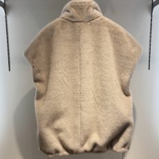 画像5: 【予約商品】《納期：2025年9月中旬》【 CLOCHE 】 クロシェ クロッシェ ゆったりシルエット エコファー ミンク フェイクファー フレンチスリーブ ジレ ベスト 春秋冬 レディース  (5)