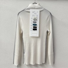 画像4: 【予約商品】《納期：2025年9月末》【 TOLNERA 】 トルネラ きれいめ チクチクしない もちもち ハイネック アームライン リブ ニット 春秋冬 レディース  (4)