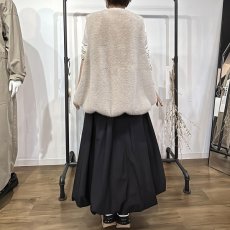 画像3: 【予約商品】《納期：2025年8月末》【 TOLNERA 】 トルネラ エコファー ミンク フェイクファー バルーン ジレ ベスト 春秋冬 レディース  (3)