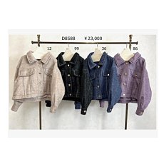 画像8: 【予約商品】《納期：2025年9月上旬〜中旬》【 DOS DIOSAS 】ドスディオサス オーバーサイズ ウール混 ビックステッチ Gジャン ジャケット ショート コート 春秋冬 レディース  (8)
