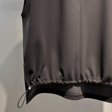 画像3: 【予約商品】《納期：2025年7月下旬》【 CLOCHE 】 クロシェ クロッシェ ストレッチ カットジョーゼット ドローコード付き Vネック ジレ ベスト 春秋冬 レディース  (3)