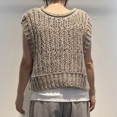 画像3: 【予約商品】《納期：2025年8月下旬》【 CLOCHE 】 クロシェ クロッシェ チクチクしない ウール混 ローゲージ ショート丈 ニット ジレ ベスト 春秋冬 レディース  (3)