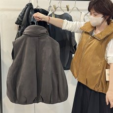 画像6: 【予約商品】《納期：2025年8月》【 MARGAUX VINTAGE 】 マルゴー ヴィンテージ フェイクスエード バルーン ジレ ベスト 春秋冬 レディース  (6)