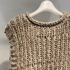 画像8: 【予約商品】《納期：2025年8月下旬》【 CLOCHE 】 クロシェ クロッシェ チクチクしない ウール混 ローゲージ ショート丈 ニット ジレ ベスト 春秋冬 レディース  (8)