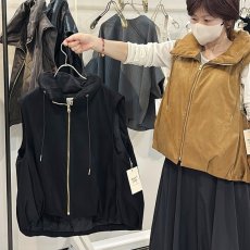 画像7: 【予約商品】《納期：2025年8月》【 MARGAUX VINTAGE 】 マルゴー ヴィンテージ フェイクスエード バルーン ジレ ベスト 春秋冬 レディース  (7)