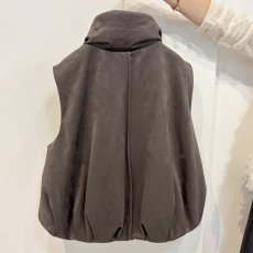 画像12: 【予約商品】《納期：2025年8月》【 MARGAUX VINTAGE 】 マルゴー ヴィンテージ フェイクスエード バルーン ジレ ベスト 春秋冬 レディース  (12)