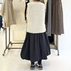 画像5: 【予約商品】《納期：2025年9月末》【 HERENCIA 】 ヘレンチア ゆったりシルエット エコムートン プードル カーリー ファー ベスト ジレ  春秋冬 レディース  (5)