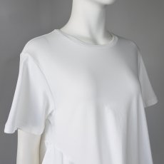 画像2: 【 RISLEY 】 リズレー リズレイ 異素材ドッキング アシンメトリー フリル Tシャツ カットソー  春夏秋 レディース  (2)