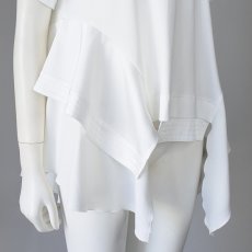 画像3: 【 RISLEY 】 リズレー リズレイ 異素材ドッキング アシンメトリー フリル Tシャツ カットソー  春夏秋 レディース  (3)
