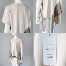 画像6: 【 RISLEY 】 リズレー リズレイ 異素材ドッキング アシンメトリー フリル Tシャツ カットソー  春夏秋 レディース  (6)