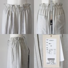 画像6: 《 セットアップ 対応 》【 cafune 】 カフネ リネン調 アセテート ワイド パンツ 春夏秋 レディース  (6)