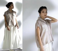画像7: 【 MARGAUX VINTAGE 】 マルゴーヴィンテージ テロテロ スリーブレス フーディ ダブルジップ ブルゾン 春夏秋 レディース  (7)