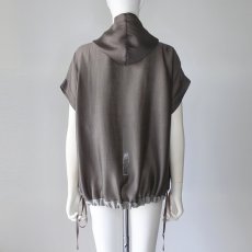 画像5: 【 MARGAUX VINTAGE 】 マルゴーヴィンテージ テロテロ スリーブレス フーディ ダブルジップ ブルゾン 春夏秋 レディース  (5)