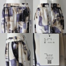 画像6: 【 Lallia Mu 】 ラリアムー 日本製 プリント グラフィック フロントスリット 裏地付き イージーパンツ 春夏秋 レディース  (6)