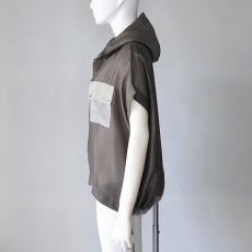 画像4: 【 MARGAUX VINTAGE 】 マルゴーヴィンテージ テロテロ スリーブレス フーディ ダブルジップ ブルゾン 春夏秋 レディース  (4)