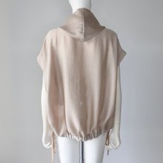 画像5: 【 MARGAUX VINTAGE 】 マルゴーヴィンテージ テロテロ スリーブレス フーディ ダブルジップ ブルゾン 春夏秋 レディース  (5)