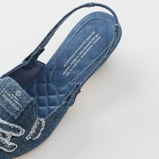 画像7: 【 MAISON MAVERICK PRESENTS 】 メゾン マヴェリック プレゼンツ 走れるミュール デニム レースアップ スニーカー ミュール オールシーズン レディース  (7)