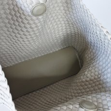 画像7: 【 motte 】 モッテ 手編み イントレチャート メッシュ 携帯ポーチ付き L トート バッグ オールシーズン 男女兼用  (7)